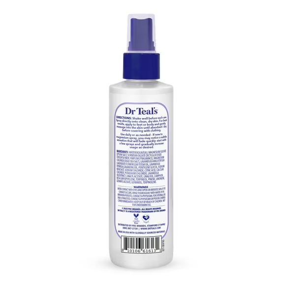 DR TEAL'S SOOTHE & SLEEP MAGNESIUM SPRAY WITH LAVENDER ESSENTIAL OIL