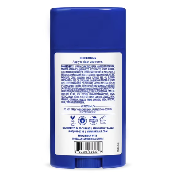 DEO DR TEALS STICK ROSE & MILK
