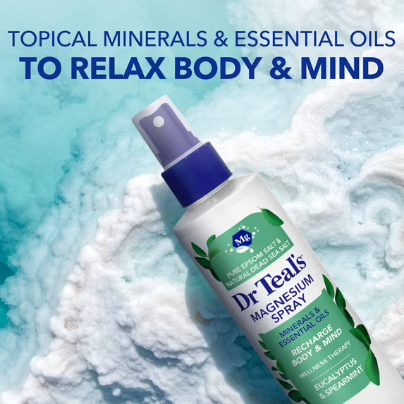 DR TEAL'S RELAX & RELIEF MAGNESIUM SPRAY WITH EUCALYPTUS & SPEARMINT ESSENTIAL OILS