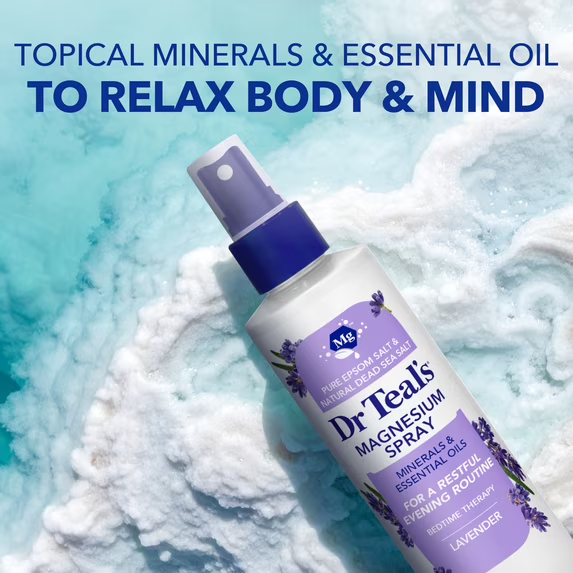 DR TEAL'S SOOTHE & SLEEP MAGNESIUM SPRAY WITH LAVENDER ESSENTIAL OIL