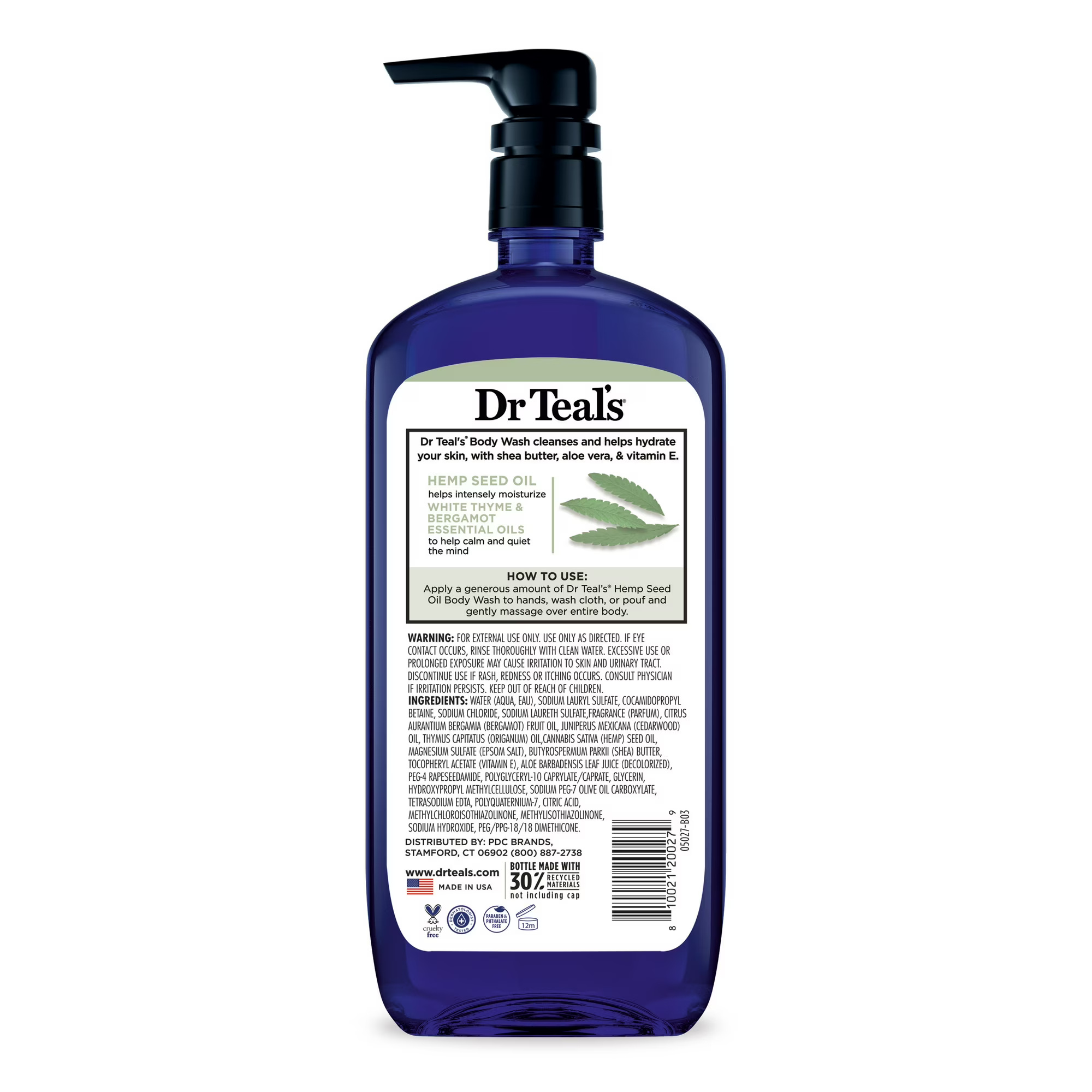 DRT BODY WASH HEMP SEED OIL